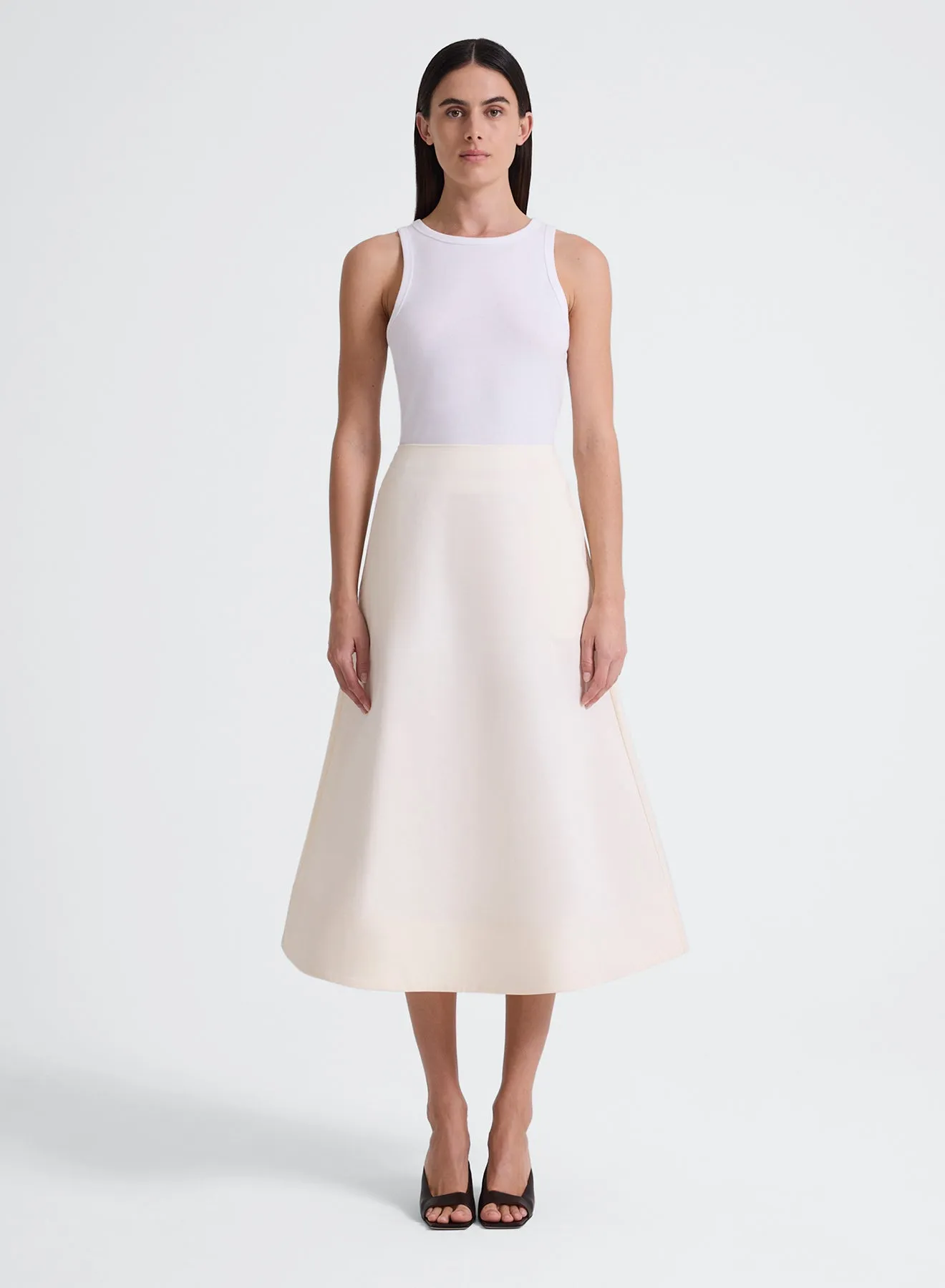 Note Cotton Midi Skirt- Pillo