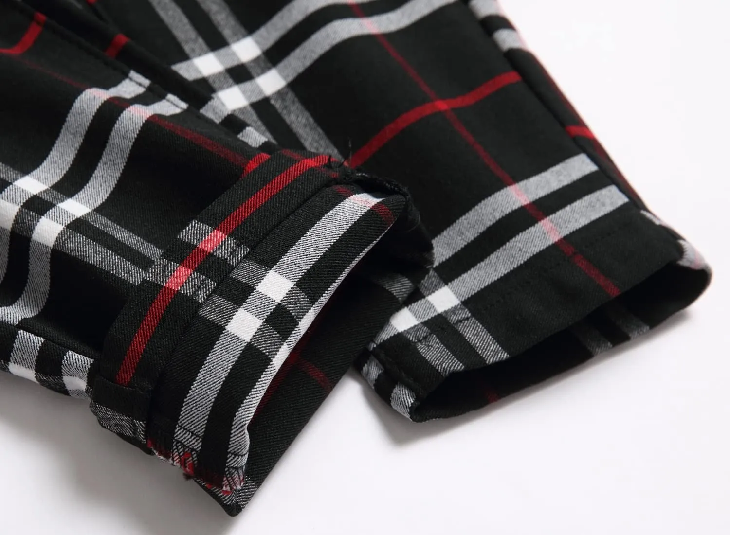 NOVOCCT Plaid Pants for Men - Skinny Mens Dress Pants - Stretch Slim Fit Business Casual Dress Chinos for Men