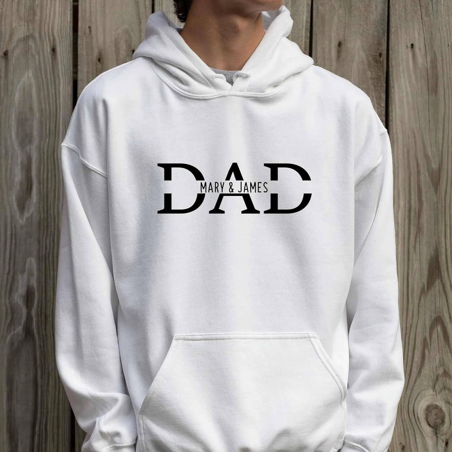 Personalized Dad Hoodie and Dad Sweatshirts for Men New Baby with Kid Names Hoodie for Dad Custom Hoodies for Dad Birthday Shirts Christmas Gift for Him from Daughter