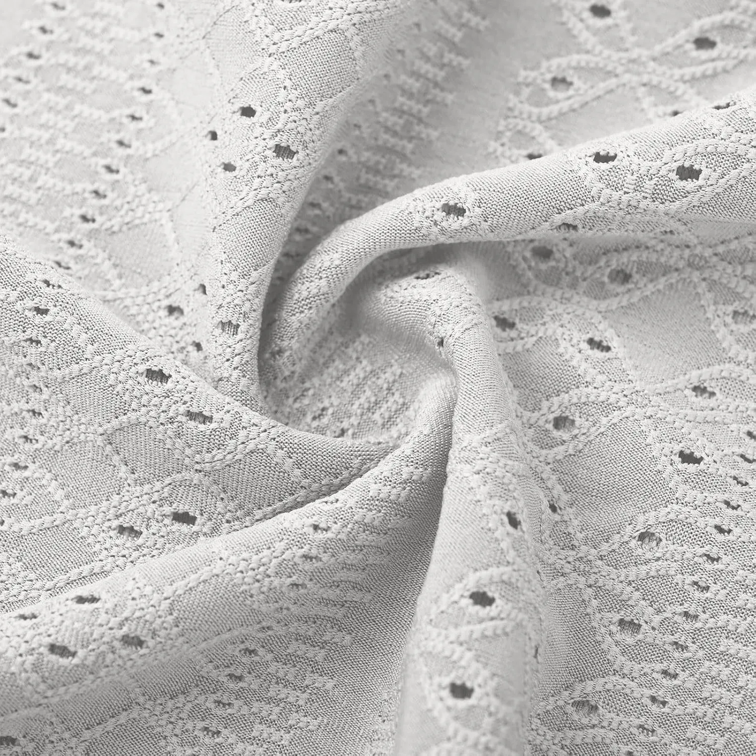 Plus Size Dresses for Women Summer Ruffle Cap Sleeve Cross V Neck Embroidered Eyelet Pleated A Line Knee Length Dress