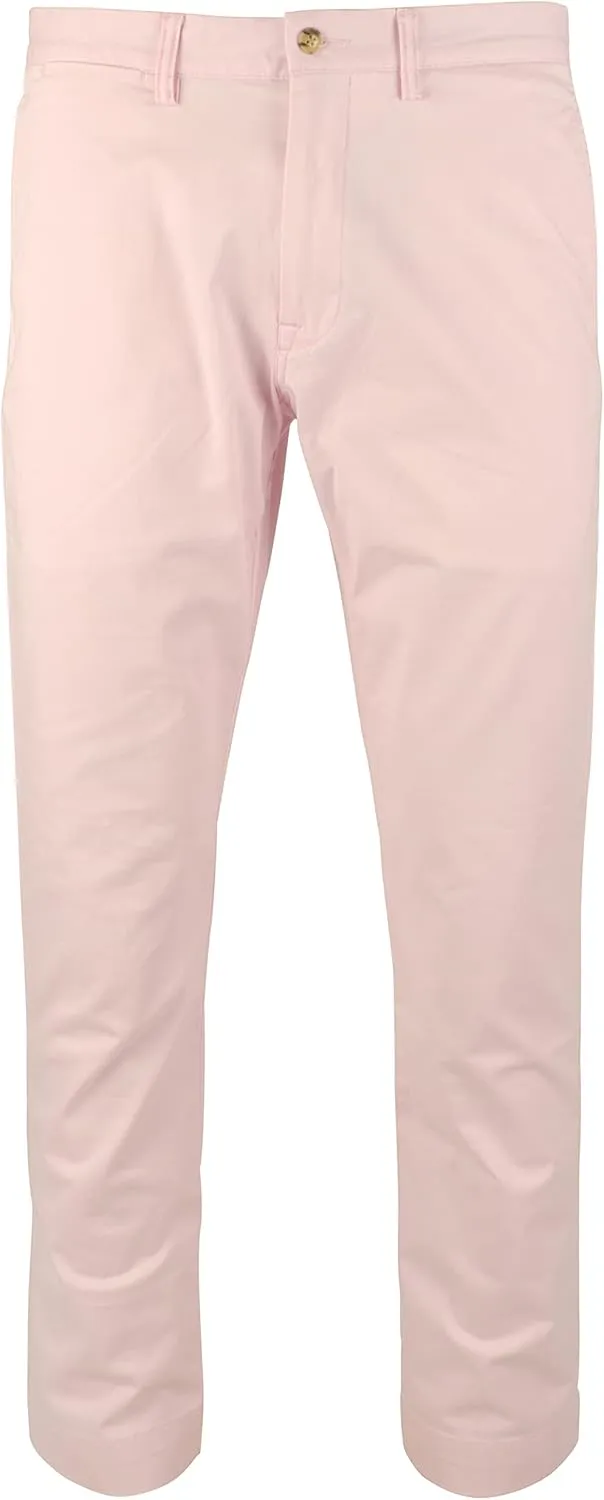 POLO RALPH LAUREN Men's Stretch Slim Fit Chino Pants BPnk 42WX32L Pink