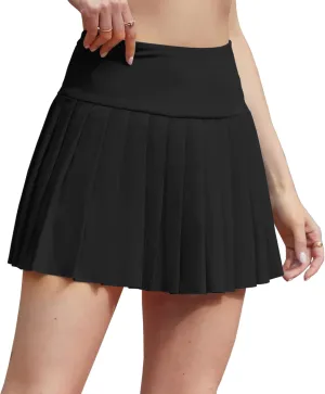 SANGTREE Women Pleated Tennis Skirt with Pockets Girls High Waisted Athletic Golf Skorts, 2 Years - US 4XL