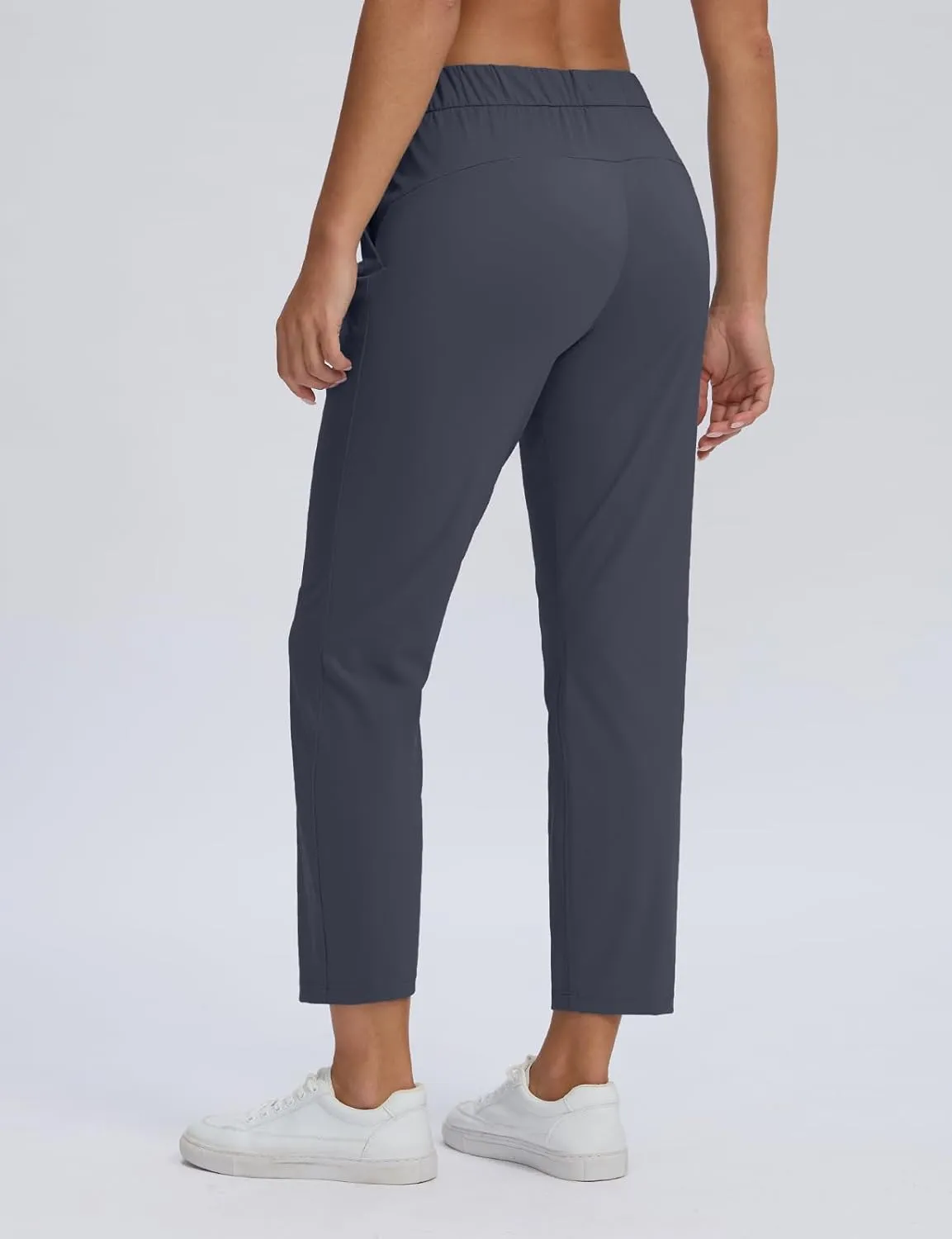 Seamaid Women's Golf Pants with Deep Pockets 7/8 Stretch Athletic Travel Pants for Casual Lounge