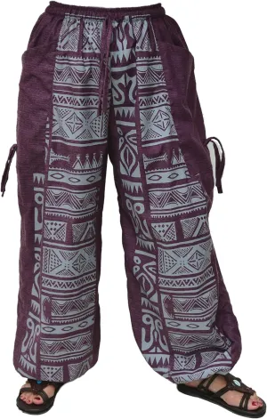 Siamrose Baggy Yoga Lounge Pants Harem Trousers Women Men with Adjustable Length 2 Big Pockets