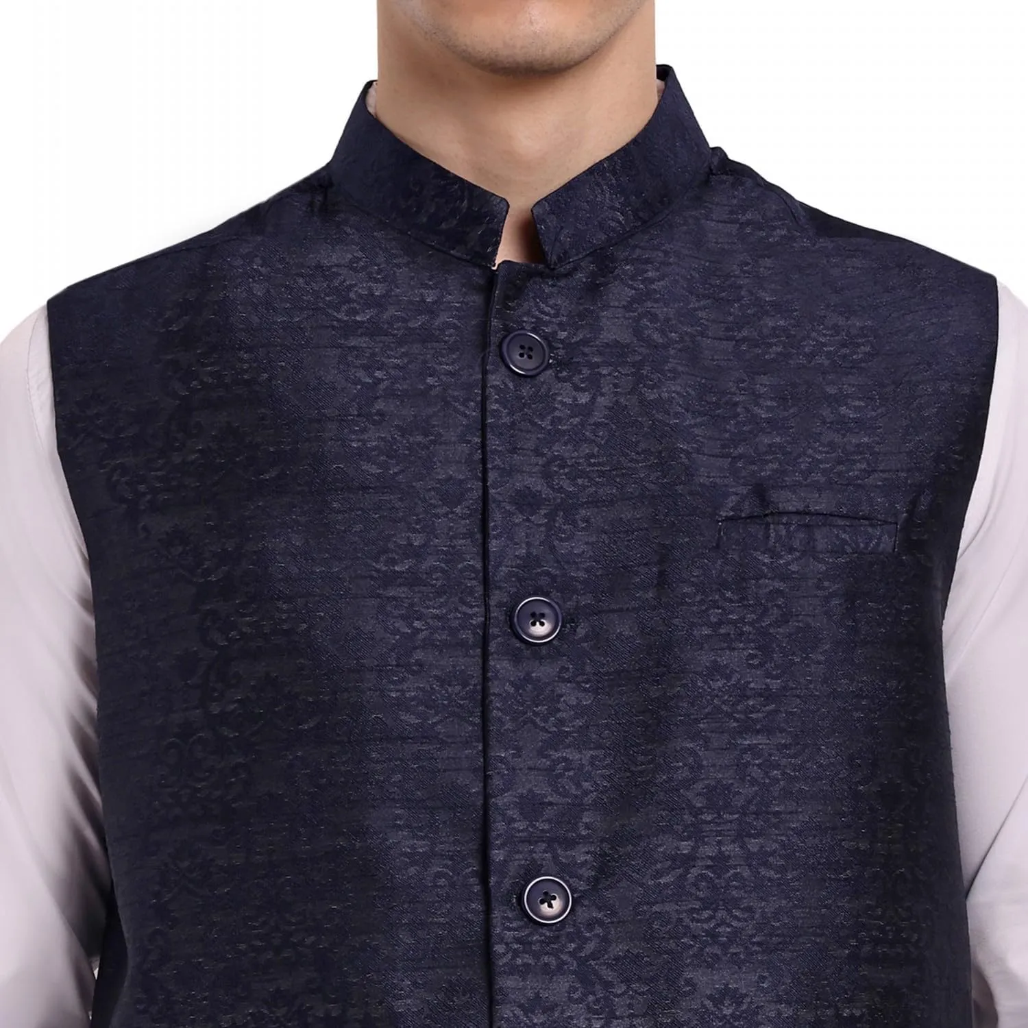 SKAVIJ Men's Nehru Jacket Waistcoat for Wedding Party and Festivals