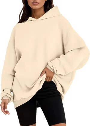 Sweatshirts for Women Oversized Hoodies Fleece Hooded Pullover Tops Sweaters Casual Comfy Fall Fashion Outfits Clothes 2024