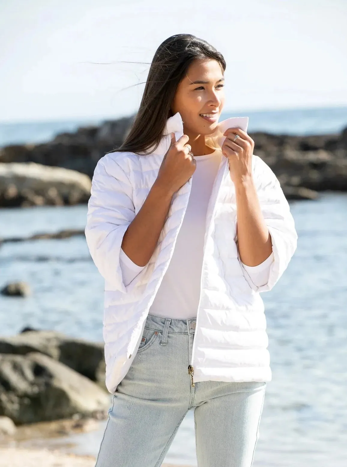 The Jewel Quilted Jacket [White-50828CN]