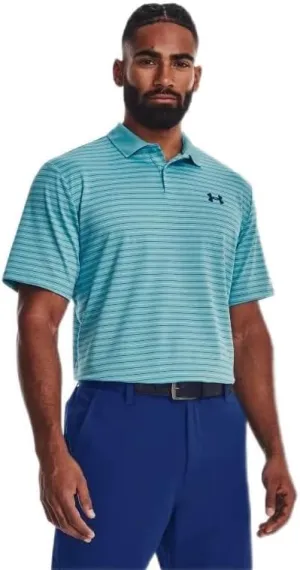 Under Armour mens Performance 3.0 Novelty Polo, Glacier Blue-white-blue Mirage, XX-Large Tall
