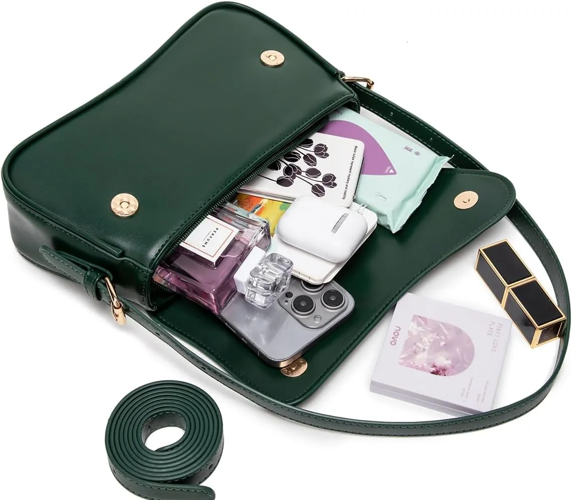 Underarm Shoulder Bag for Women Trendy Purse Vegan Leather Hobo Handbags Clutch Crossbody Bag