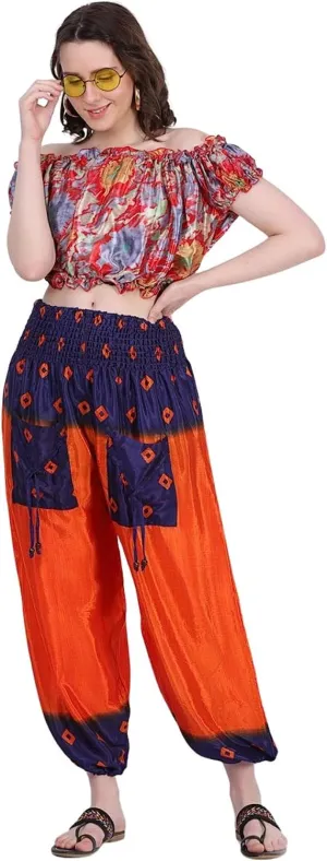 Wevez Women's Harem Yoga Casual Pocket Pants, One Size, Assorted 3 Pcs