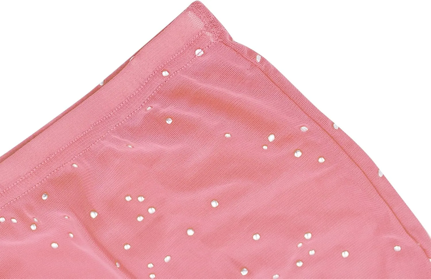 Women Rave Sheer Mesh Shiny Pants Flared High Waist Bell Bottom Pants for Party Dance Festival