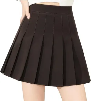 Women's Casual Mini Pleated Short Skirts for Women Summer Bohemia Ruffle Tiered Skorts