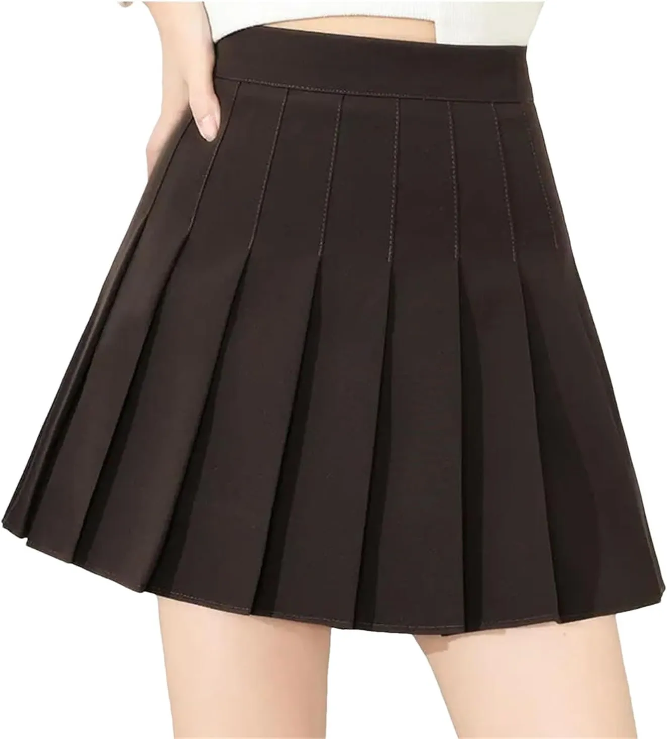 Women's Casual Mini Pleated Short Skirts for Women Summer Bohemia Ruffle Tiered Skorts
