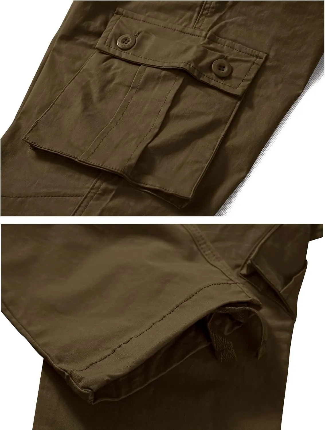 Women's Cotton Casual Military Army Cargo Combat Work Pants with 8 Pocket