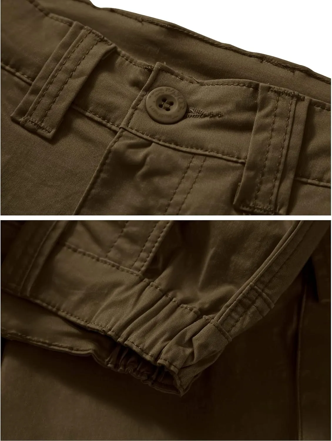 Women's Cotton Casual Military Army Cargo Combat Work Pants with 8 Pocket