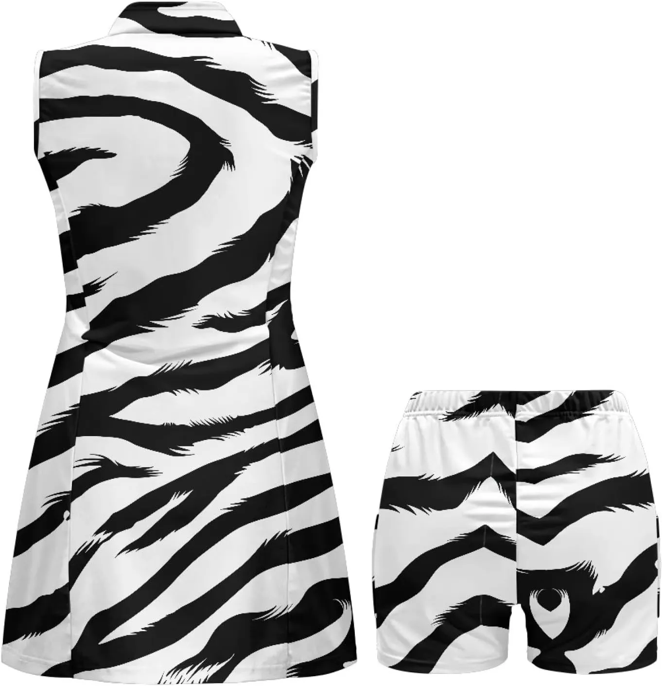 Women's Golf Dresses with Built in Shorts Pockets Sleeveless Athletic Workout Tennis Dresses Golf Set