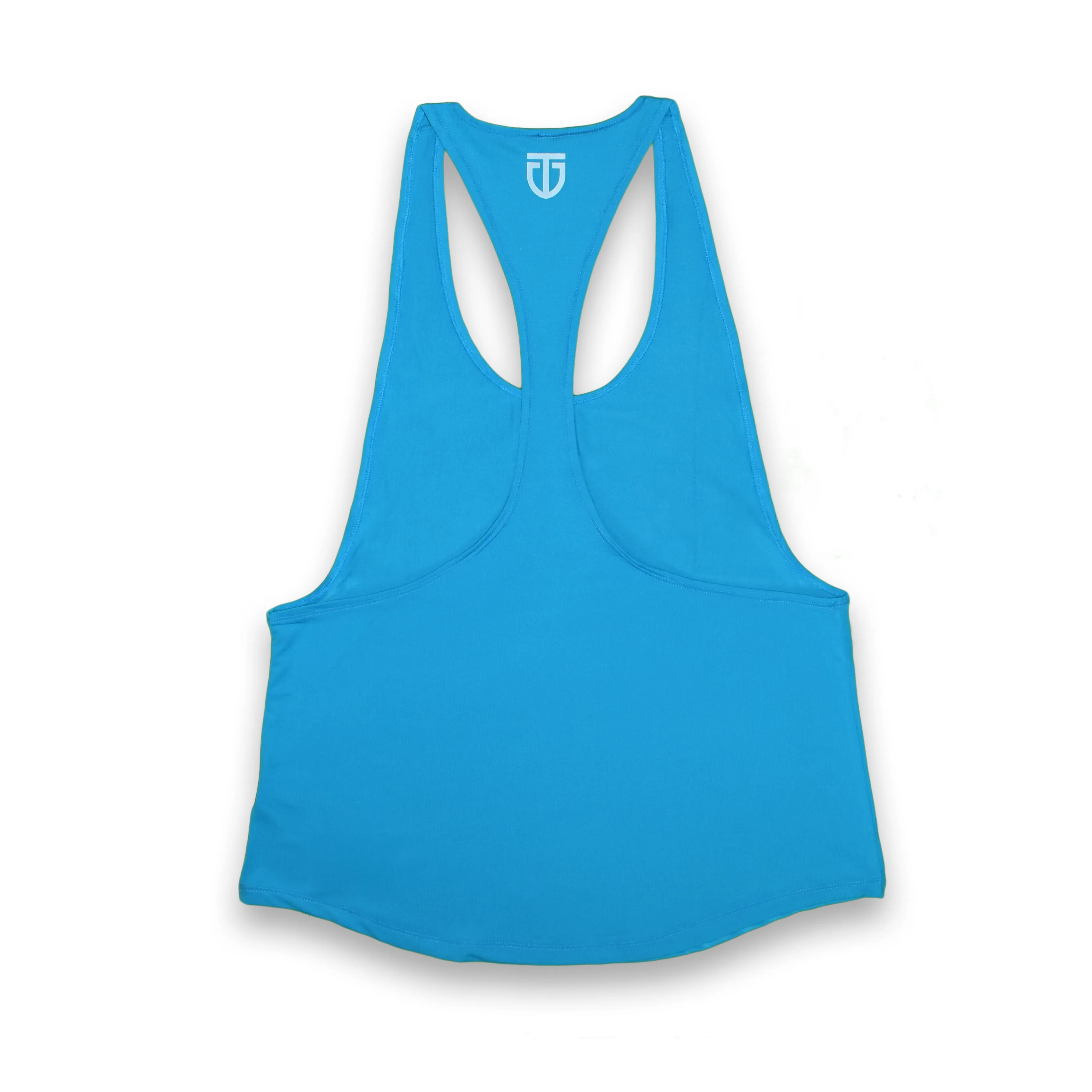 Women's Open-Back Poly Stringer - Pastel Cyan