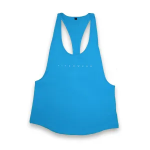 Women's Open-Back Poly Stringer - Pastel Cyan