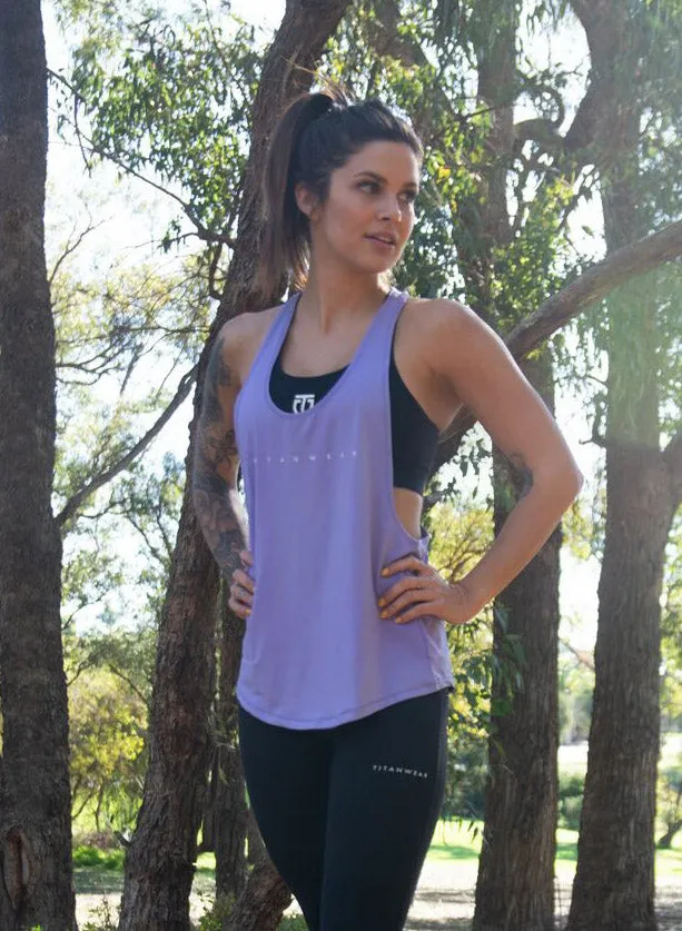 Women's Open-Back Poly Stringer - Pastel Purple