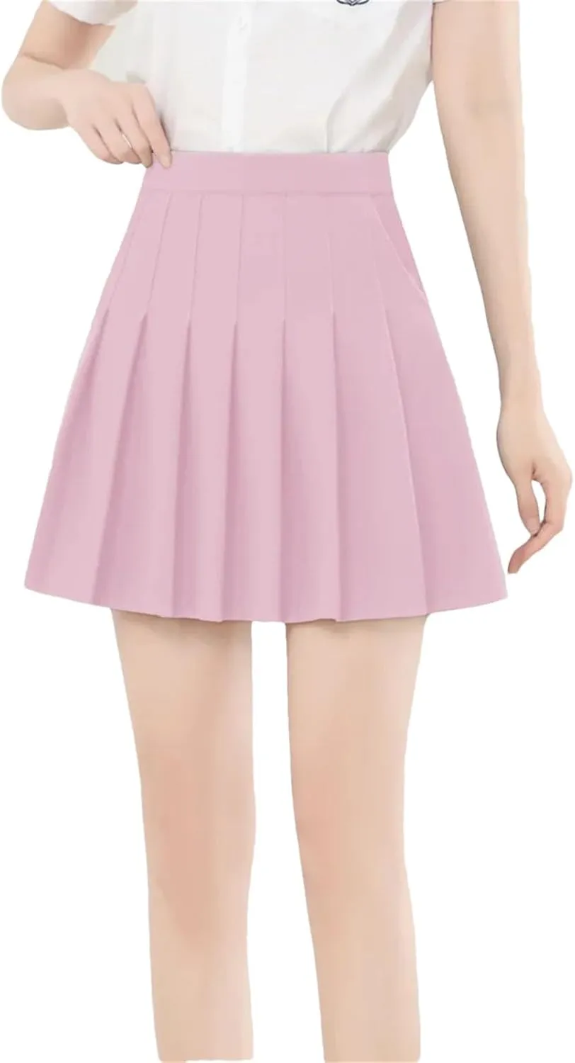 Women's Tennis Golf Skirts for Women Summer High Waisted Mini Skort Pleated Skirt with Pockets
