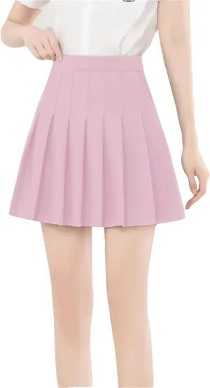 Women's Tennis Golf Skirts for Women Summer High Waisted Mini Skort Pleated Skirt with Pockets