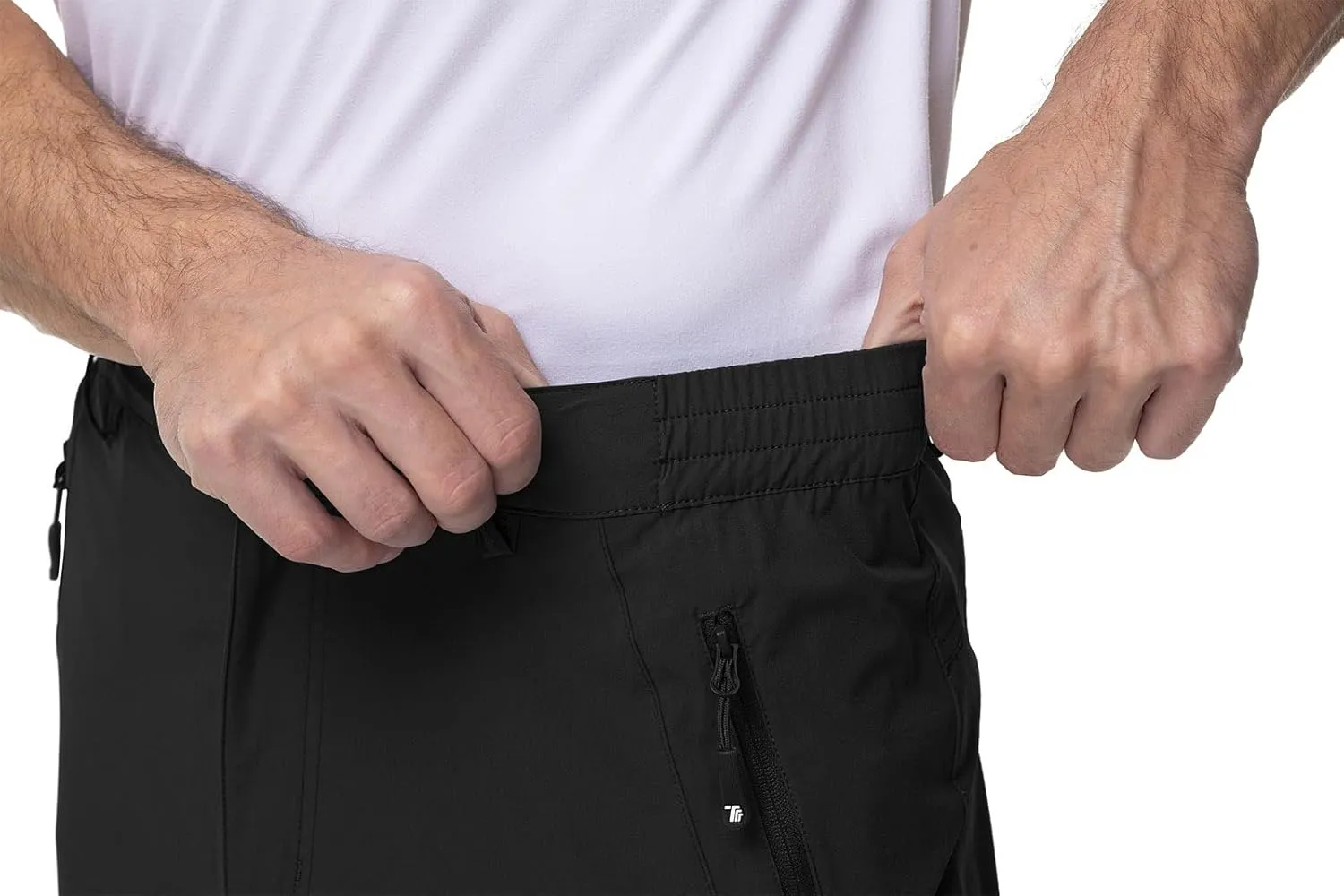 YSENTO Men's Cargo Hiking Pants Lightweight 5 Zipper Pockets Stretch Quick Dry Camping Fishing Travel Pants