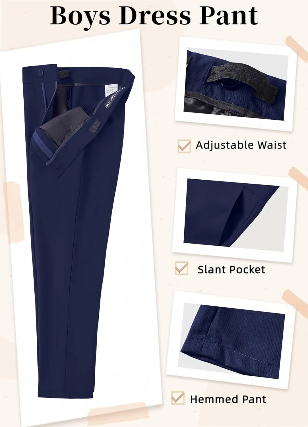 YuanLu Suits for Boys Ring Bearer Outfit Formal Vest and Pants Suit for Boy Wedding Suits Set
