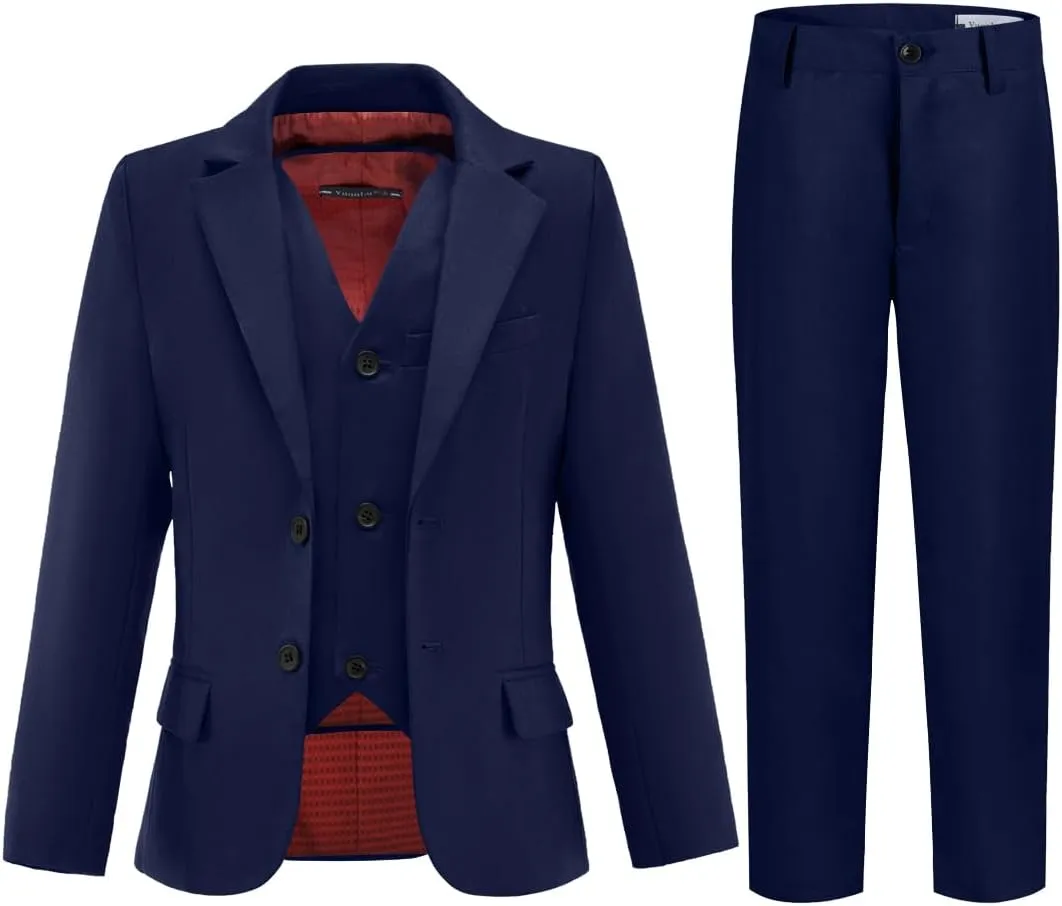 YuanLu Suits for Boys Ring Bearer Outfit Formal Vest and Pants Suit for Boy Wedding Suits Set
