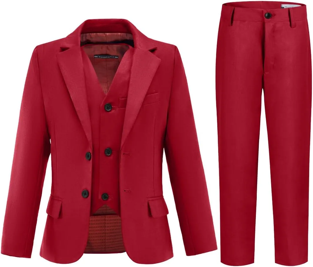 YuanLu Suits for Boys Ring Bearer Outfit Formal Vest and Pants Suit for Boy Wedding Suits Set